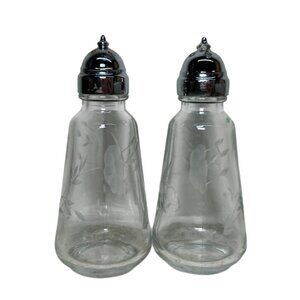 Princess House Crystal Heritage Salt and Pepper Shakers